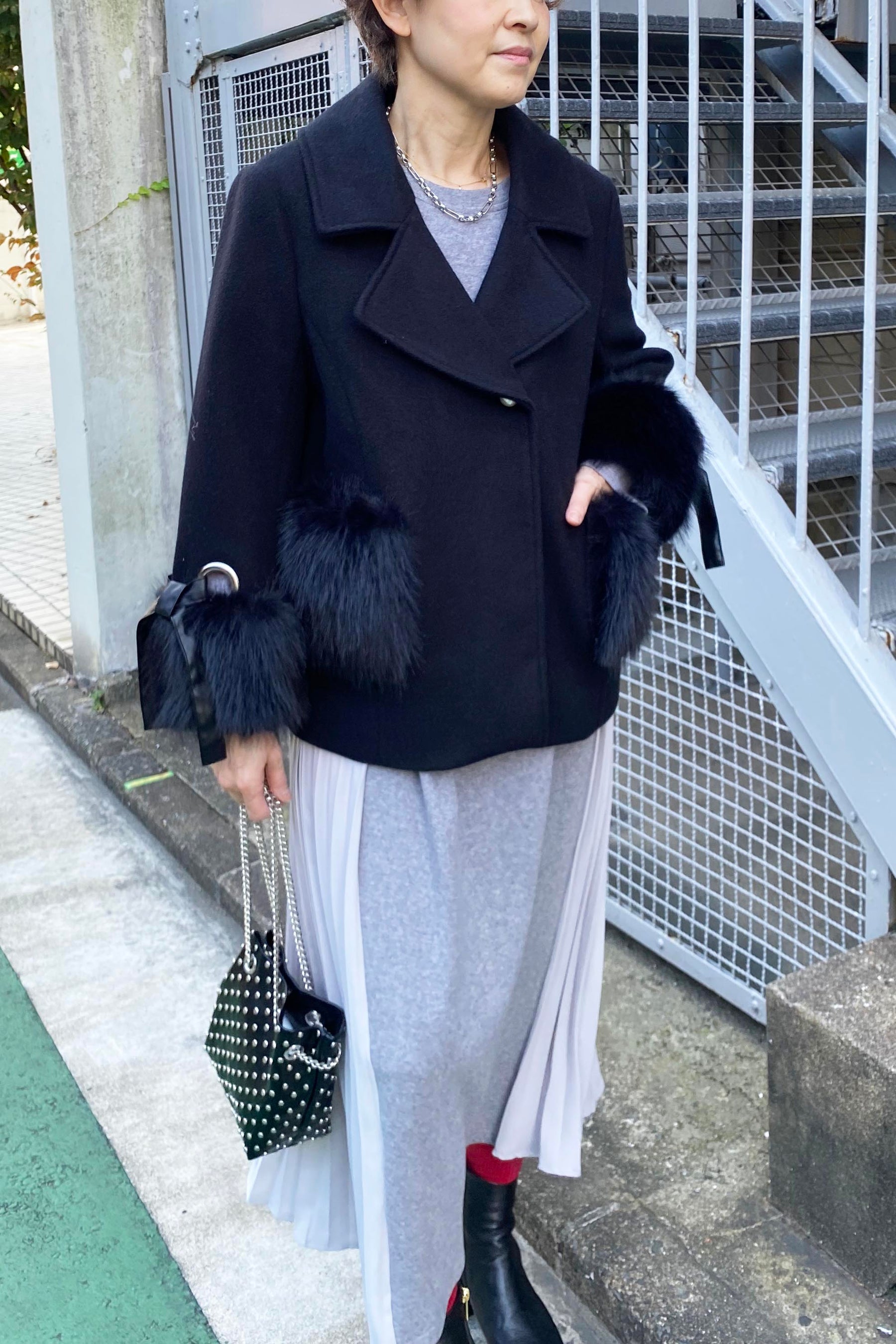 ポケットファーコート