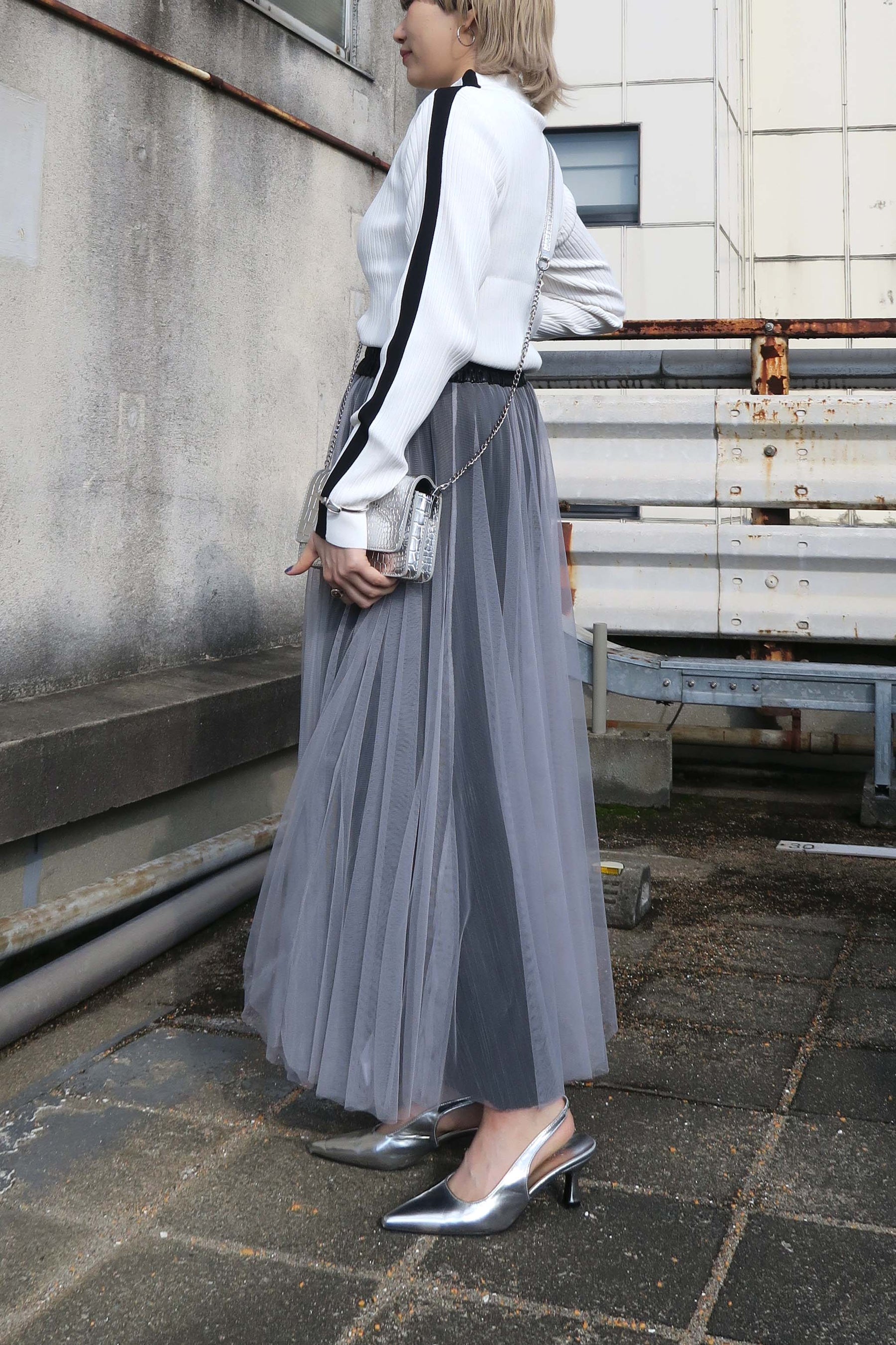 ROSIEE(ロージー) 袖配色リブニット R581253 