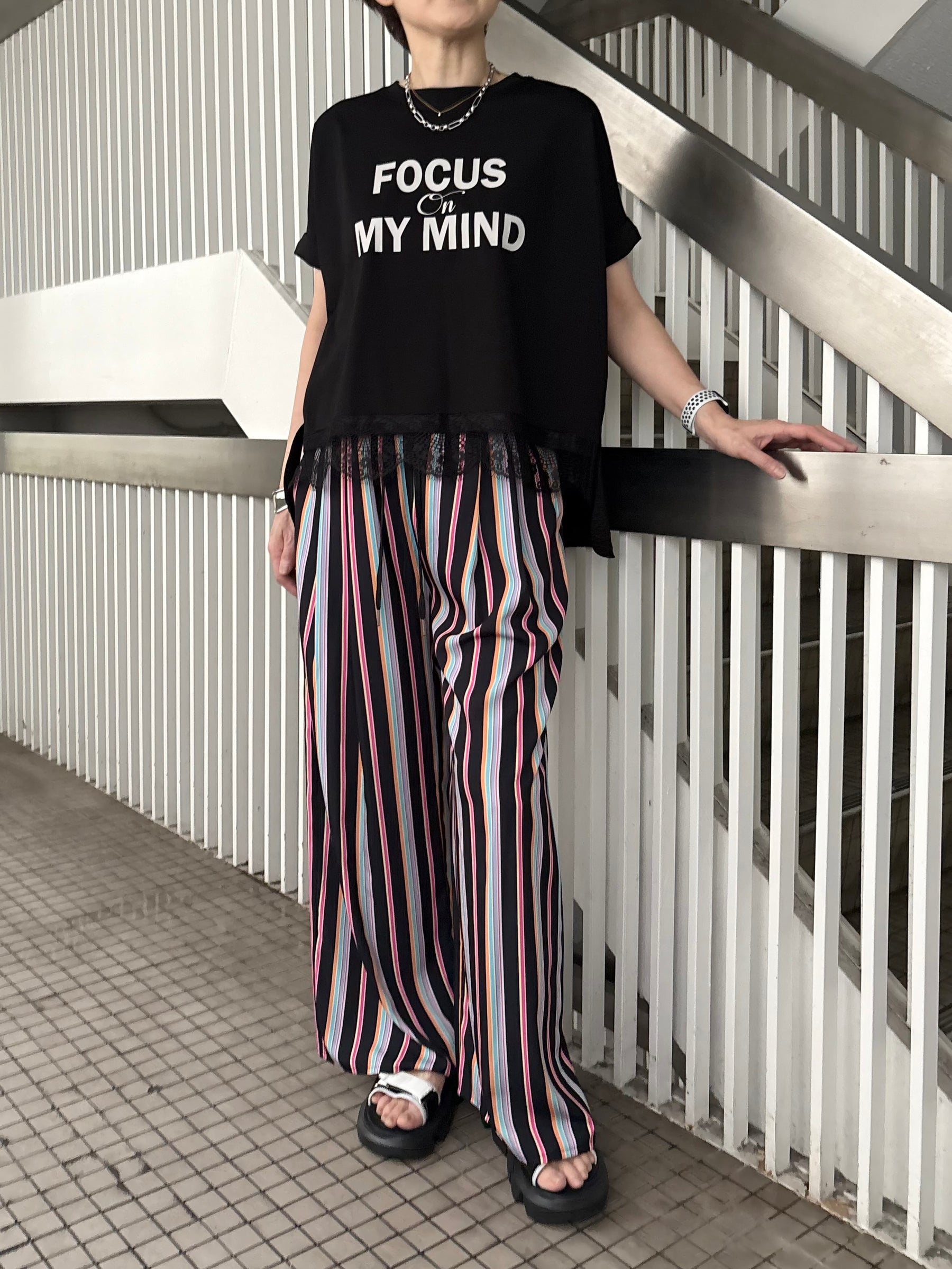 裾レースBIG Tシャツ