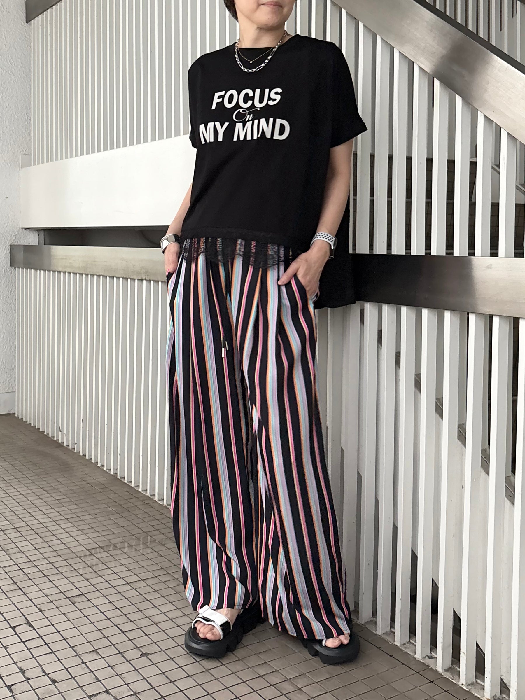 裾レースBIG Tシャツ