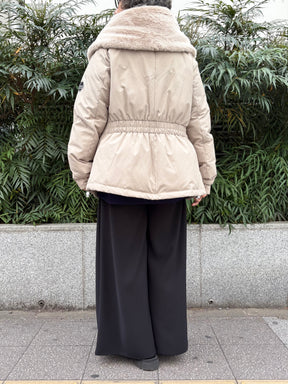 エコファーカラーダウンジャケット