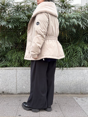 エコファーカラーダウンジャケット