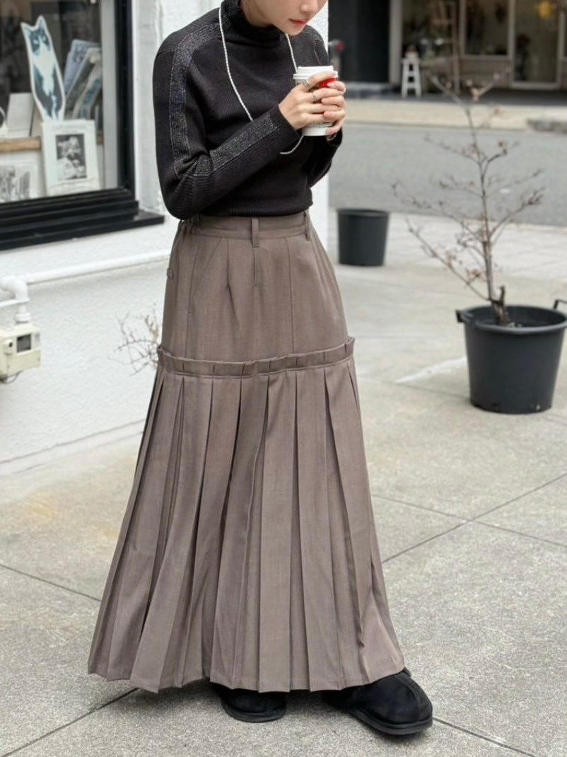 ボックスプリーツスカート