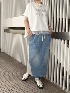 裾レースBIG Tシャツ