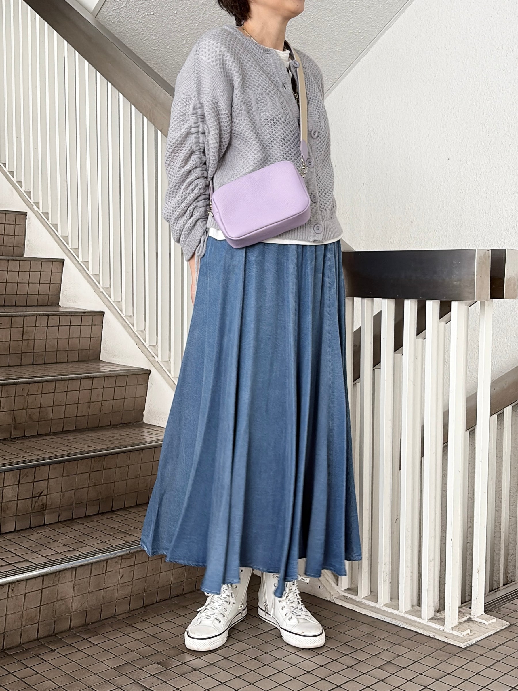 【期間限定】 kotty ショルダーストラップ LL クロコ型押しレザー