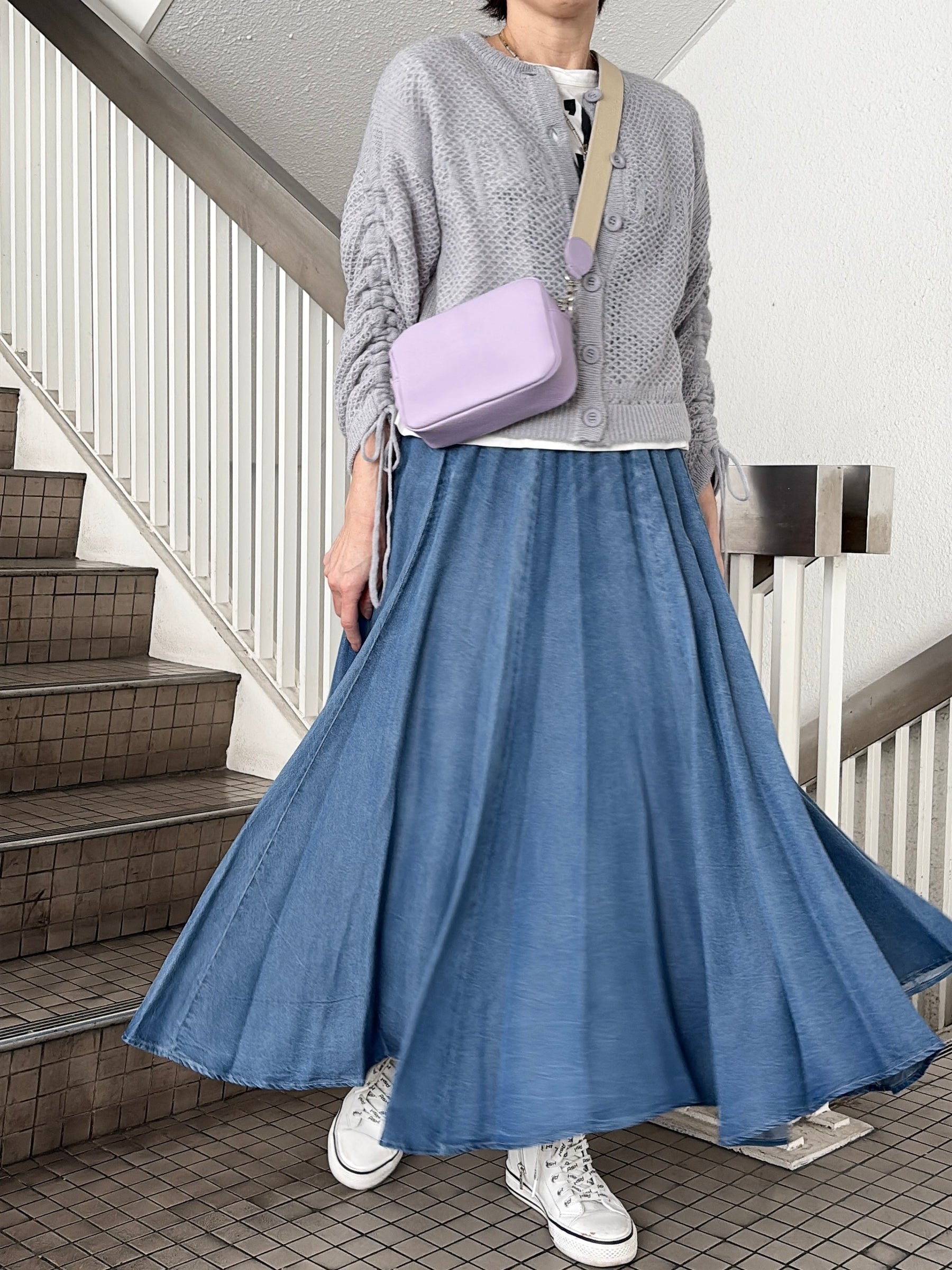 MoNiLE モニーレ　デニムロングスカート 再入荷2【MONILE】モニーレ デニムロングスカート | MANO（マーノ