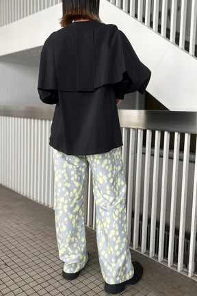 CHIGNON (シニヨン) ラッフルシャツブラウス 1646-487KK　ブラック