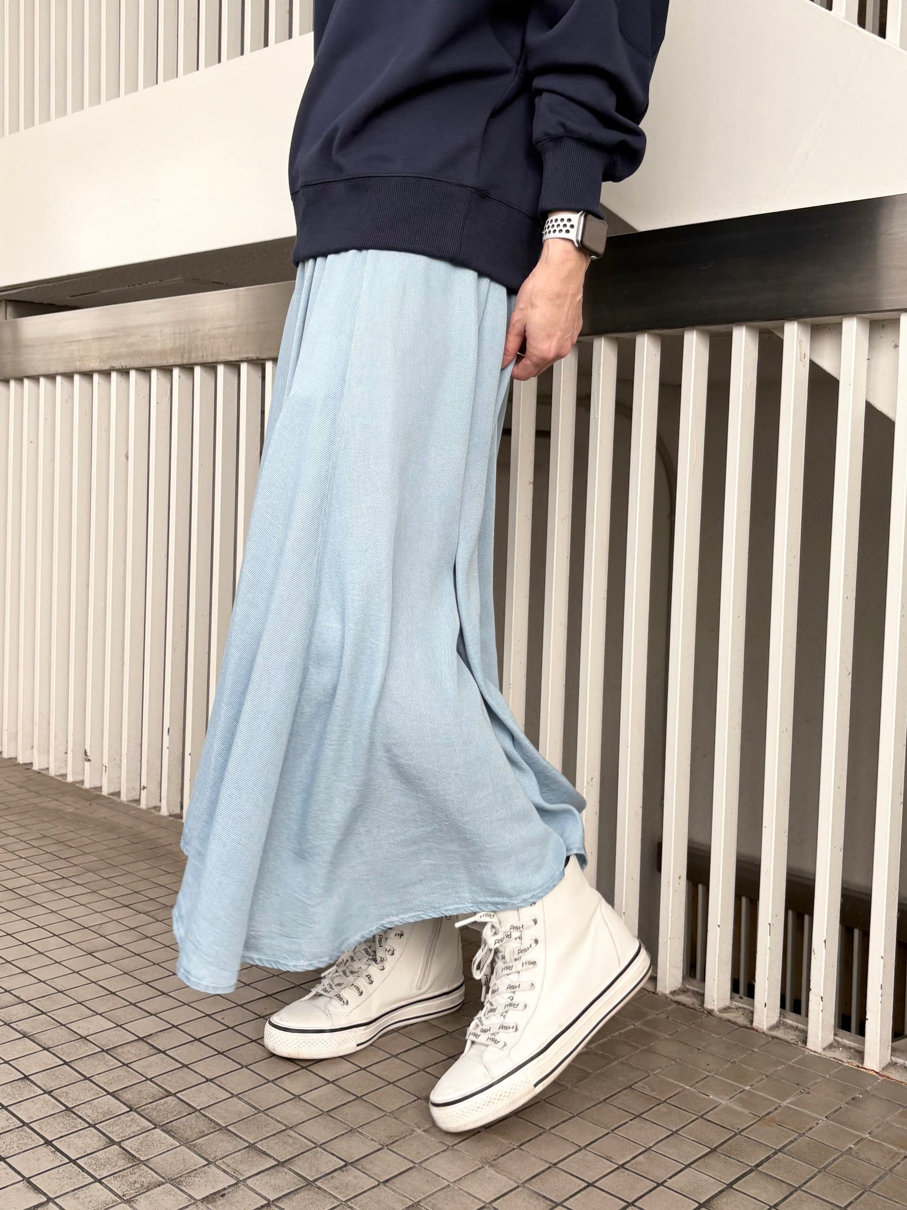MoNiLE モニーレ　デニムロングスカート 再入荷2【MONILE】モニーレ デニムロングスカート | MANO（マーノ