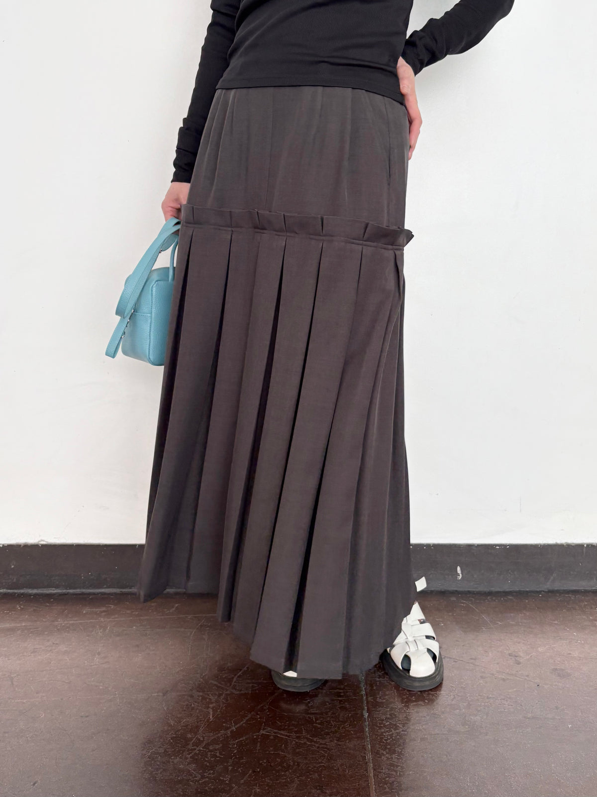 ボックスプリーツスカート