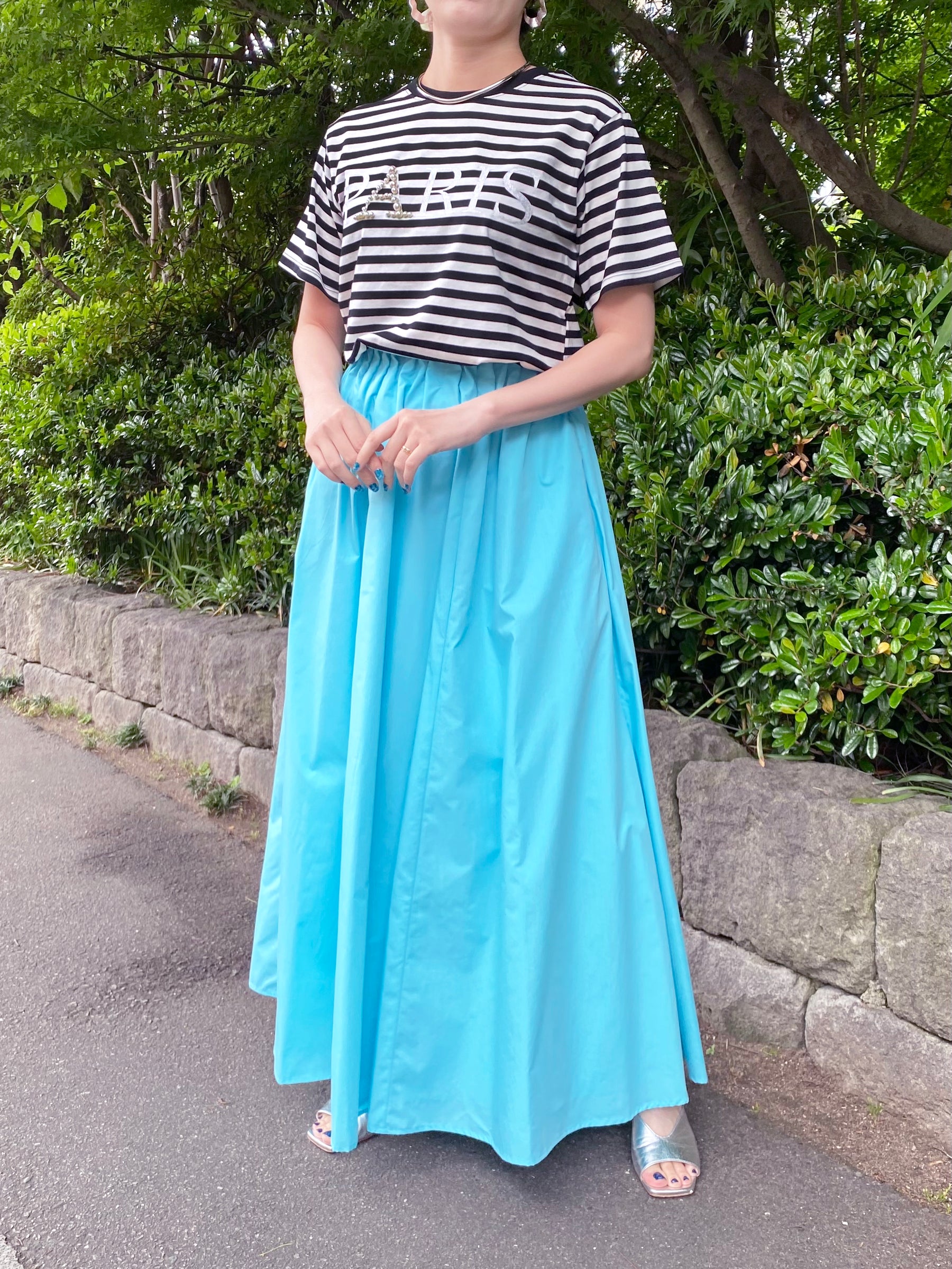 Account PARIS×ボーダーTシャツ