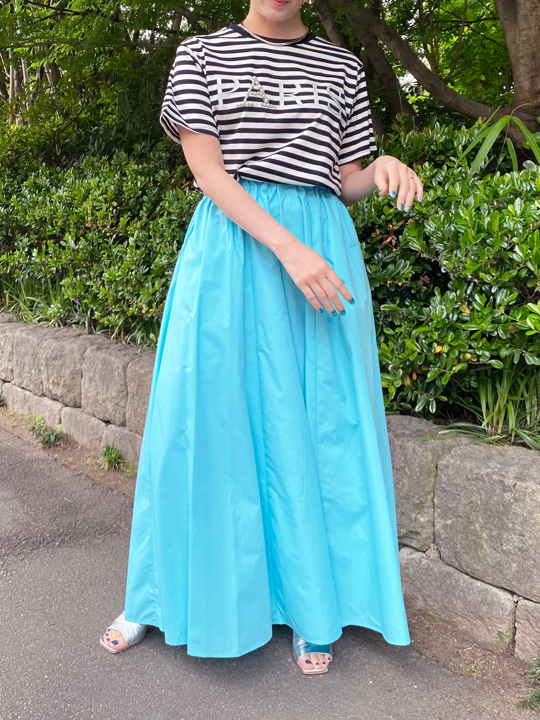 Account PARIS×ボーダーTシャツ