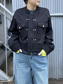 ミニ裏毛ブルゾン