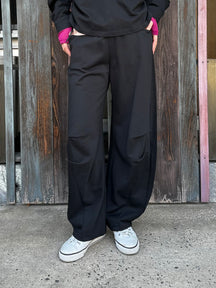 ミニ裏毛カーブパンツ