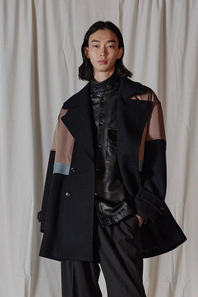 パデットバイカラーPコート