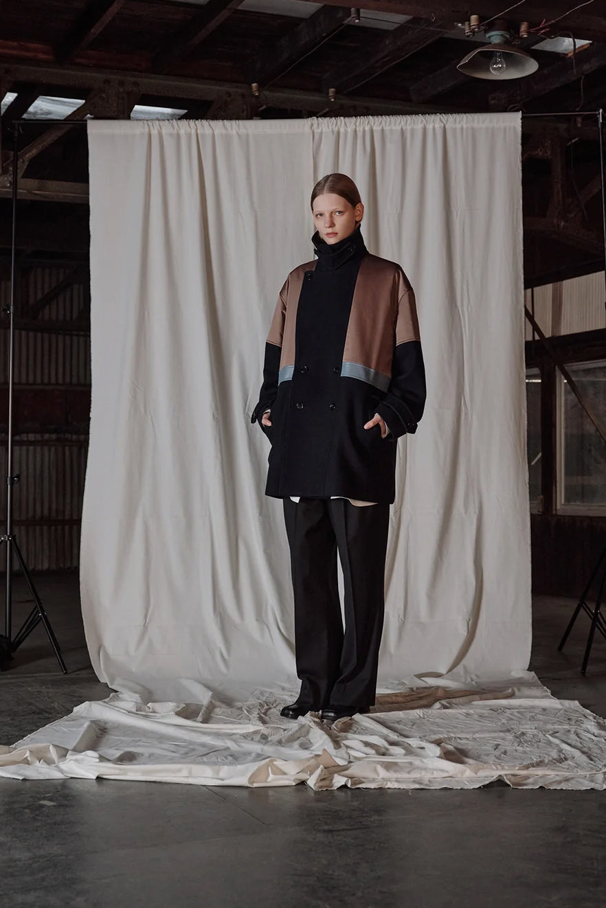 パデットバイカラーPコート