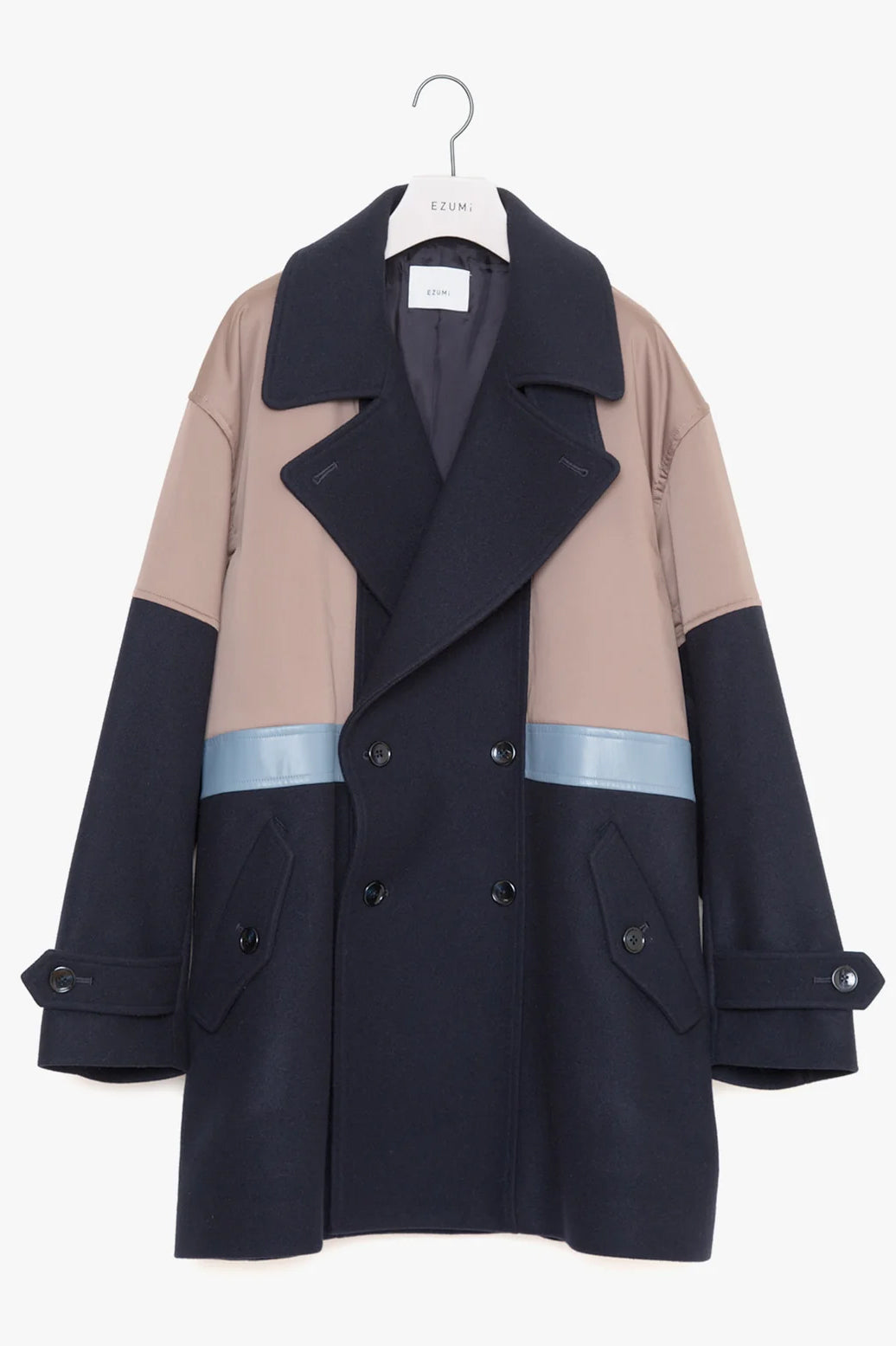 パデットバイカラーPコート