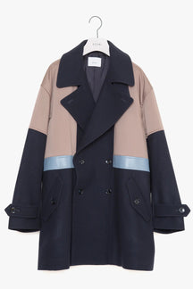 パデットバイカラーPコート