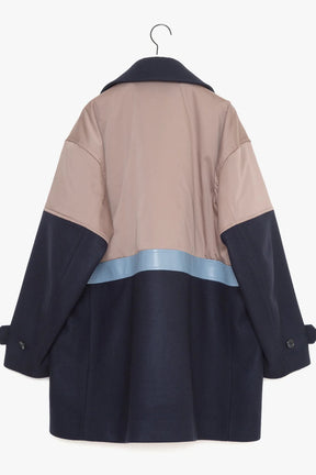 パデットバイカラーPコート