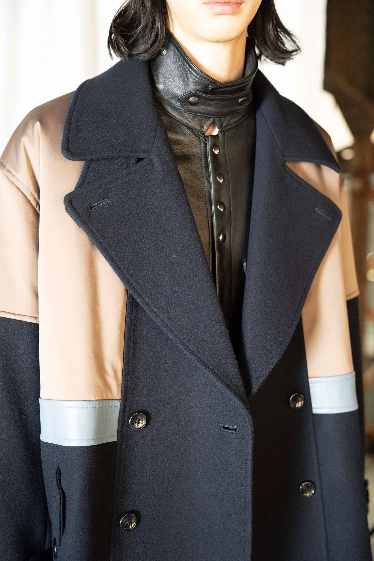 パデットバイカラーPコート