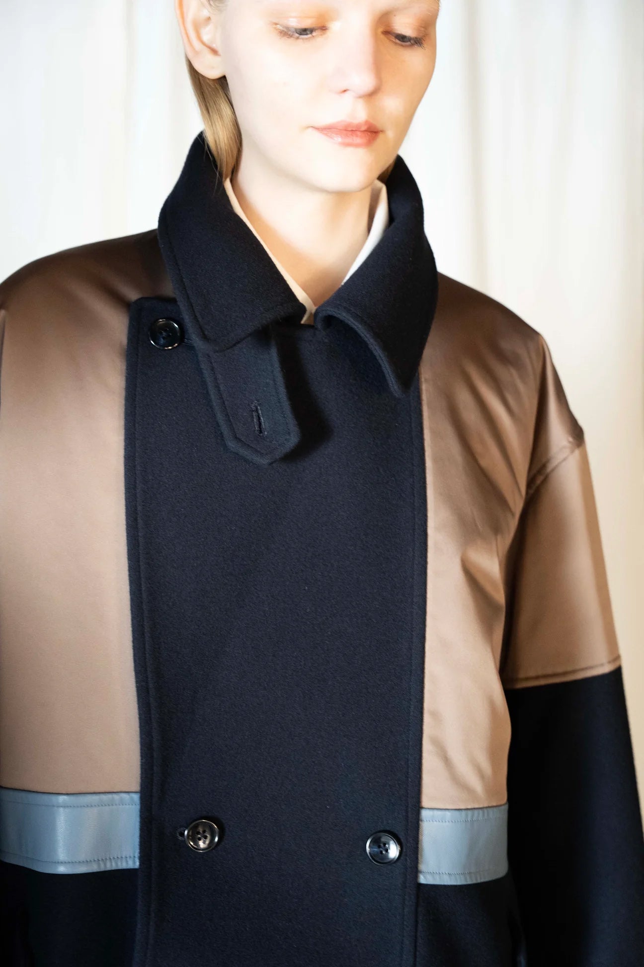 パデットバイカラーPコート