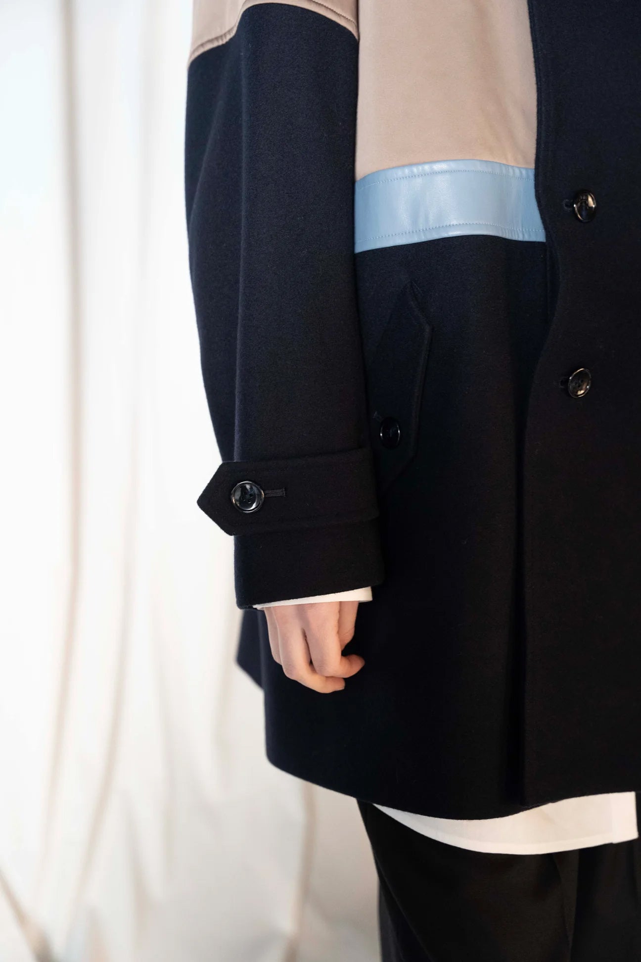 パデットバイカラーPコート