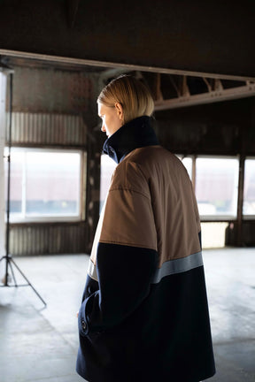 パデットバイカラーPコート