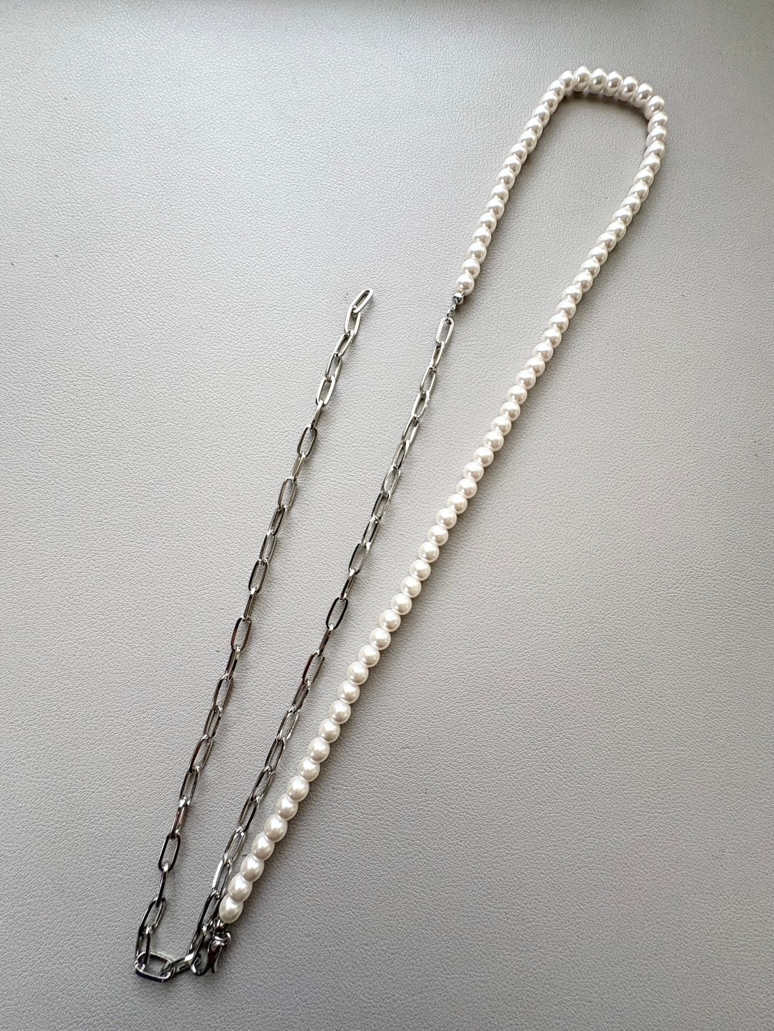 パール×チェーン 5wayネックレス