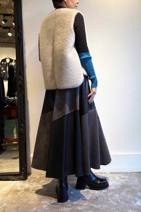 フェイクムートンリバーシブルベスト