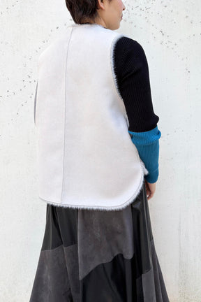 フェイクムートンリバーシブルベスト