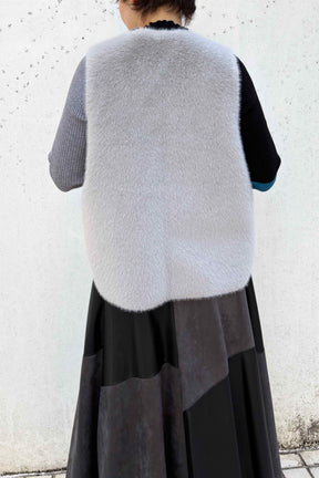 フェイクムートンリバーシブルベスト