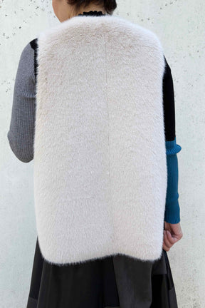 フェイクムートンリバーシブルベスト