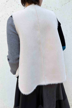フェイクムートンリバーシブルベスト