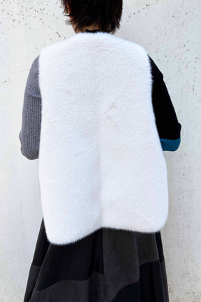 フェイクムートンリバーシブルベスト