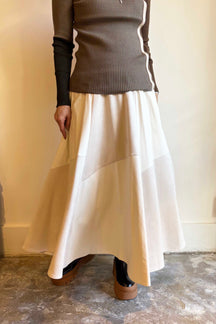 エコレザー＆スウェードハギスカート