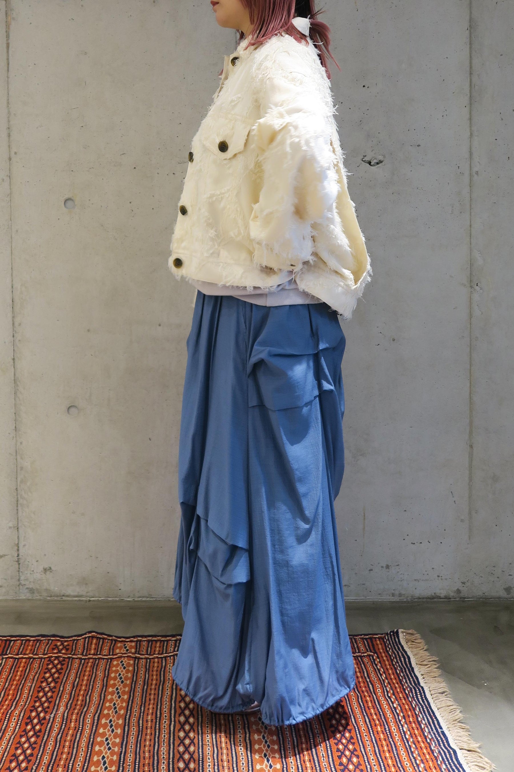 CHIGNON ( シニヨン )カットジャガードシャツジャケット4241-001KK　アイボリー