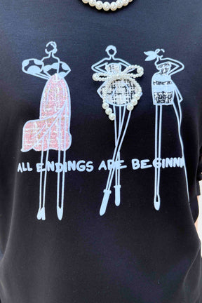 パールリボンドレスツィード長袖TOPS