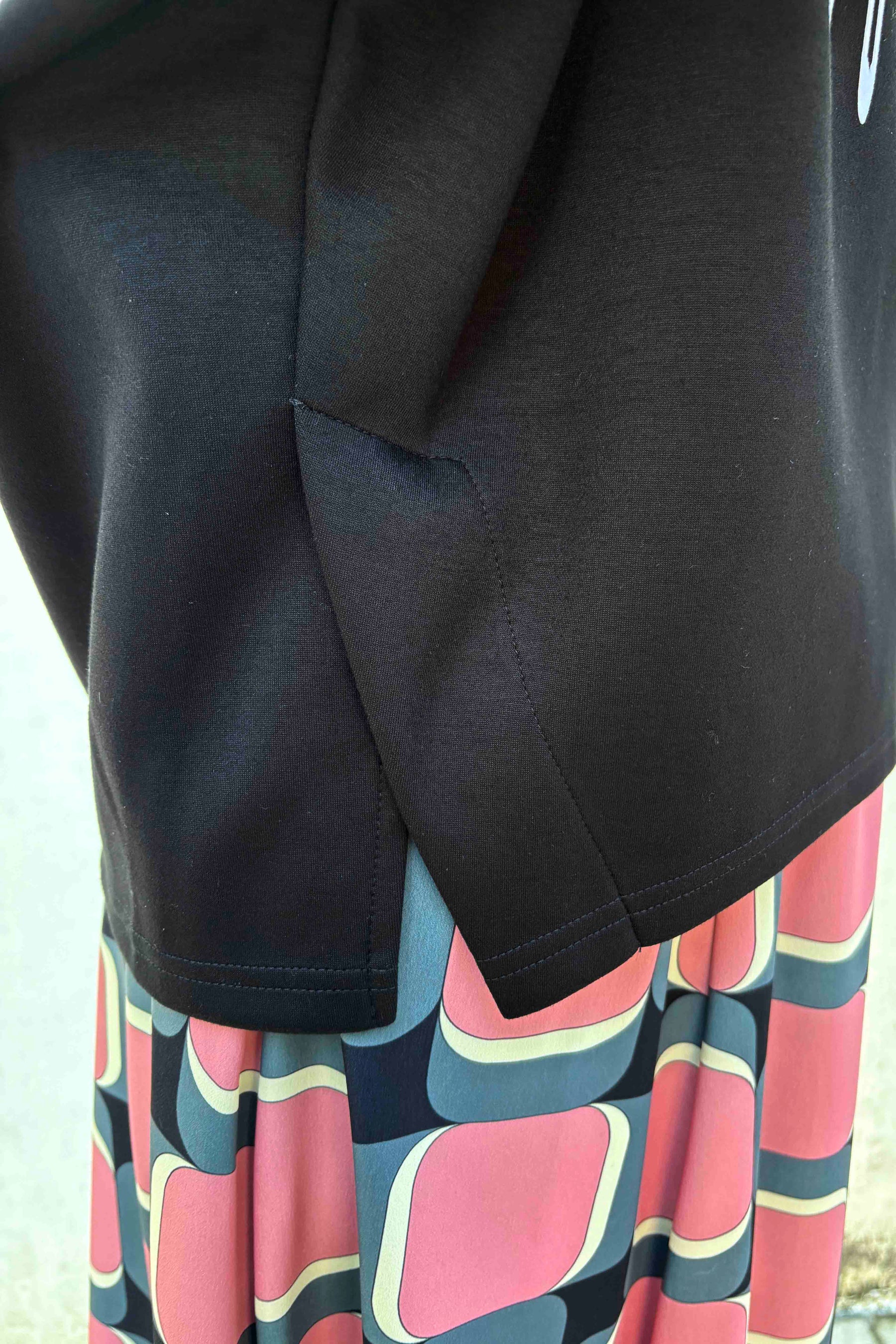 パールリボンドレスツィード長袖TOPS