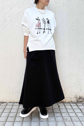 パールリボンドレスツィード長袖TOPS