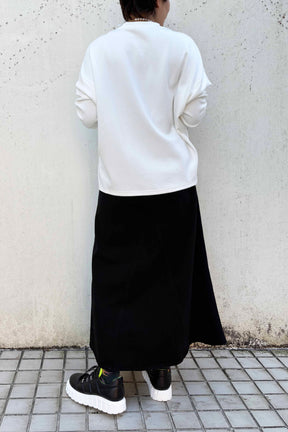 パールリボンドレスツィード長袖TOPS