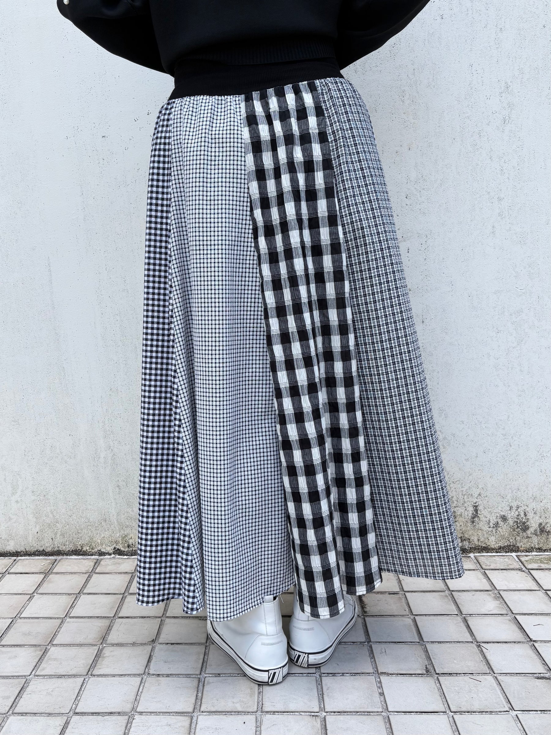 ギンガムハギスカート