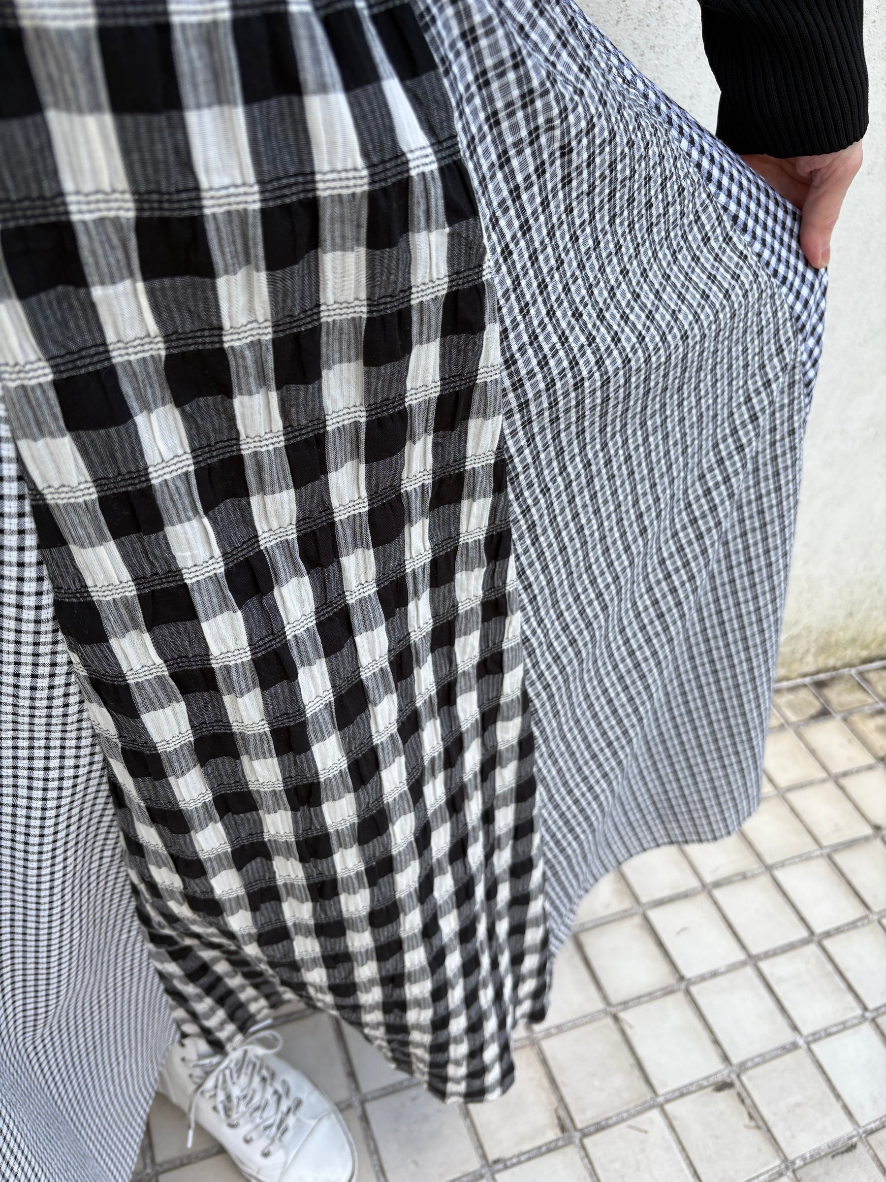 ギンガムハギスカート