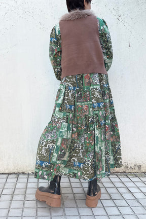 フェイクファーベスト