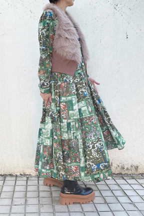 フェイクファーベスト