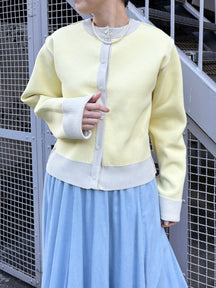 リバーシブルニットカーディガン