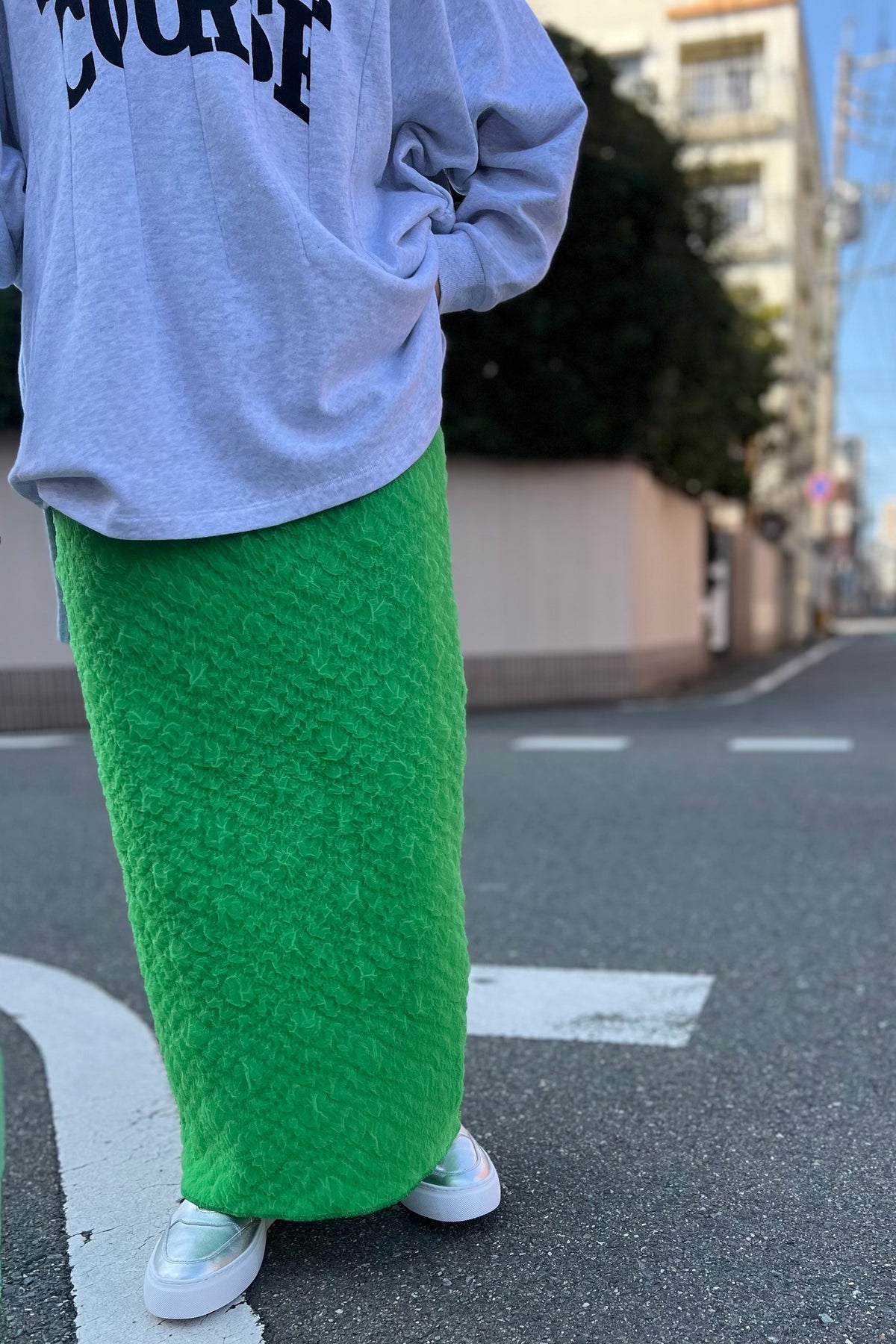 CHIGNON (シニヨン)膨れチュールナロースカート 2736-616KO　グリーン