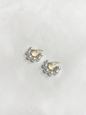 パールフープピアス