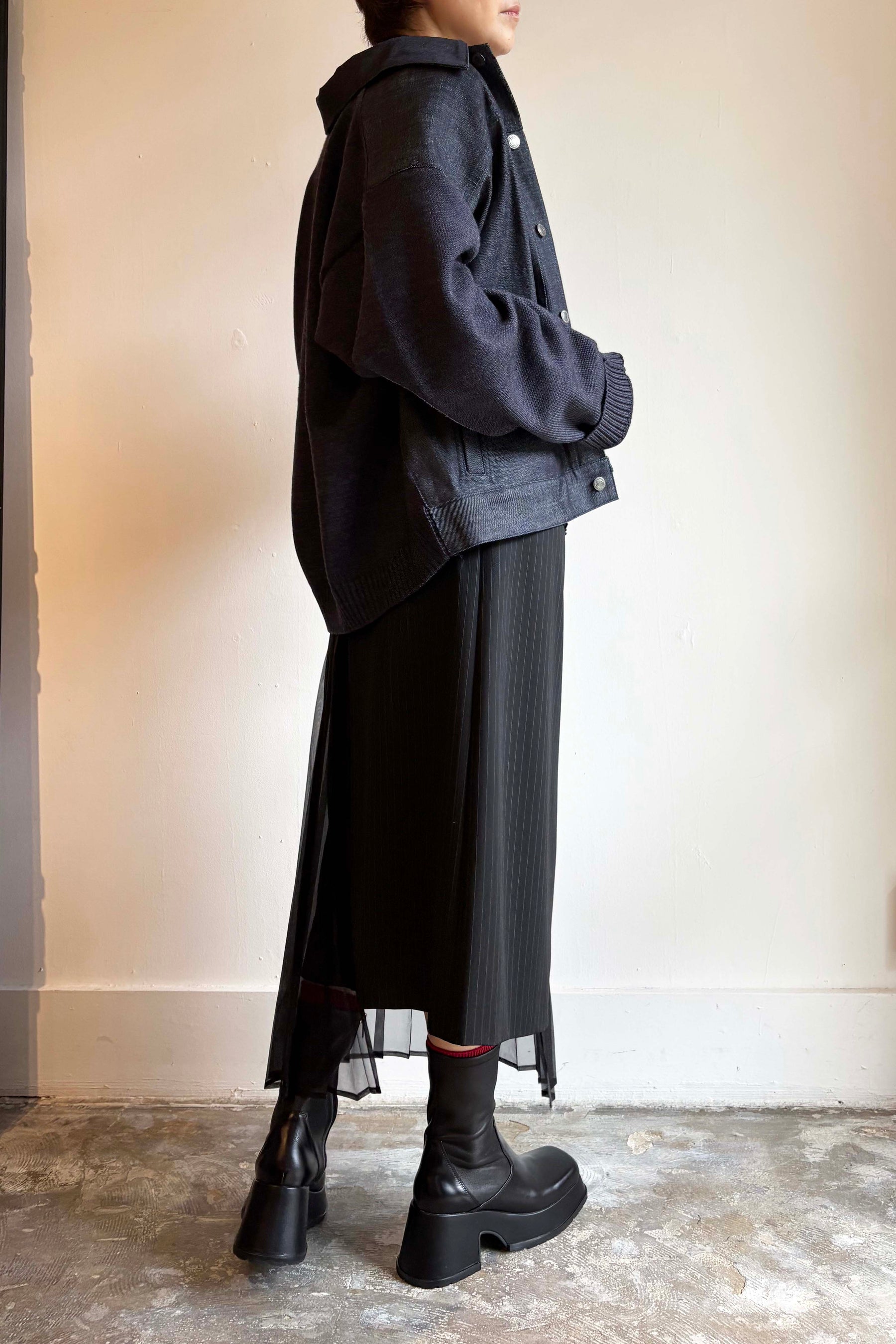 デニムフロントカーデ