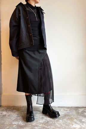 デニムフロントカーデ