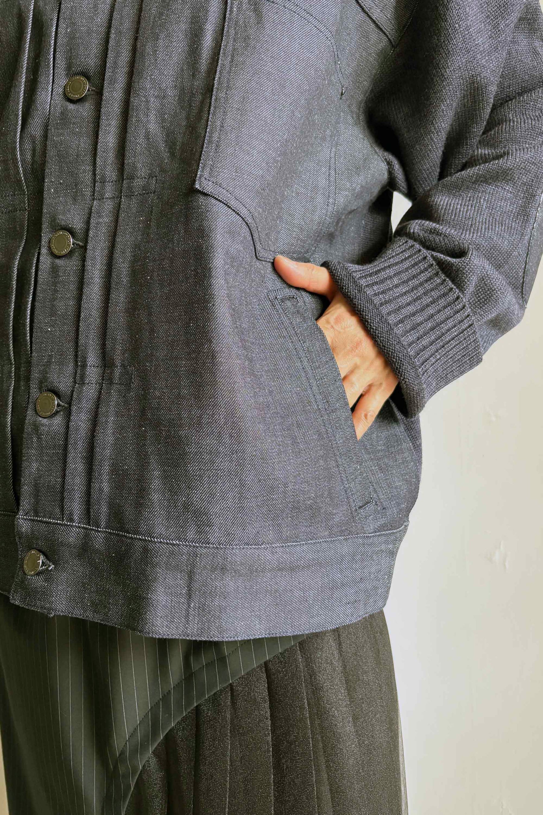 デニムフロントカーデ