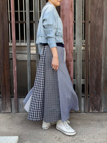 ギンガムハギスカート